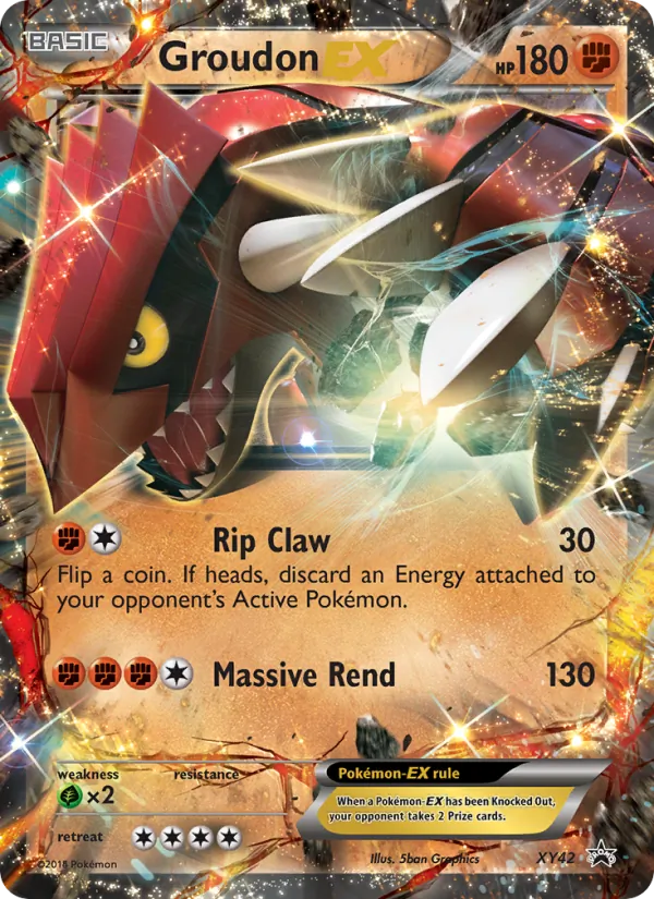 Groudon EX #XY42 – XY Black Star Promos card