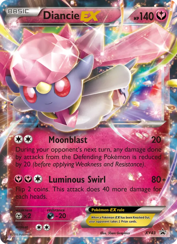 Diancie EX #XY43 – XY Black Star Promos card