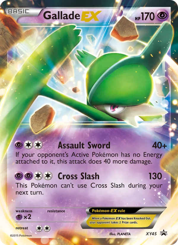 Gallade EX #XY45 – XY Black Star Promos card