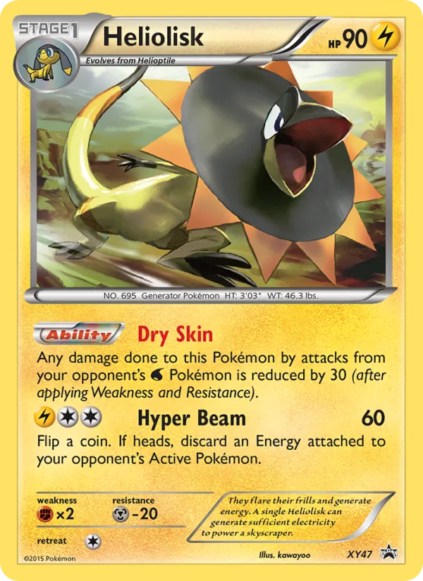 Heliolisk #XY47 – XY Black Star Promos card