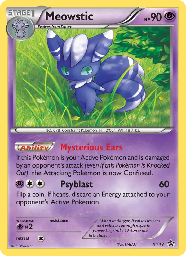 Meowstic #XY48 – XY Black Star Promos card
