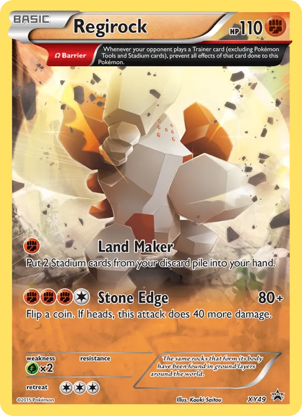 Regirock #XY49 – XY Black Star Promos card