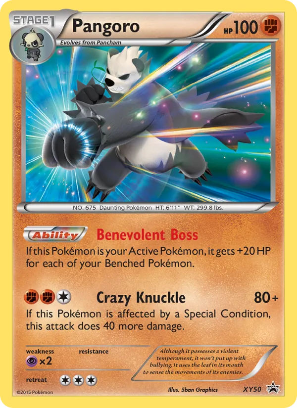 Pangoro #XY50 – XY Black Star Promos card
