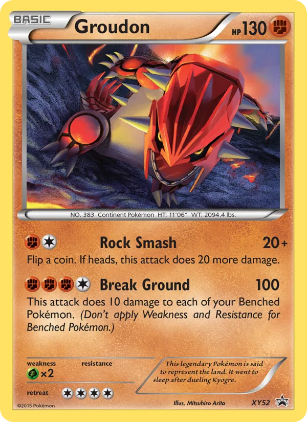 Groudon #XY52 – XY Black Star Promos card