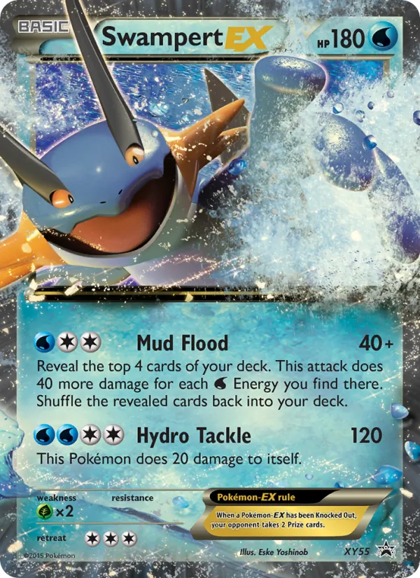 Swampert EX #XY55 – XY Black Star Promos card