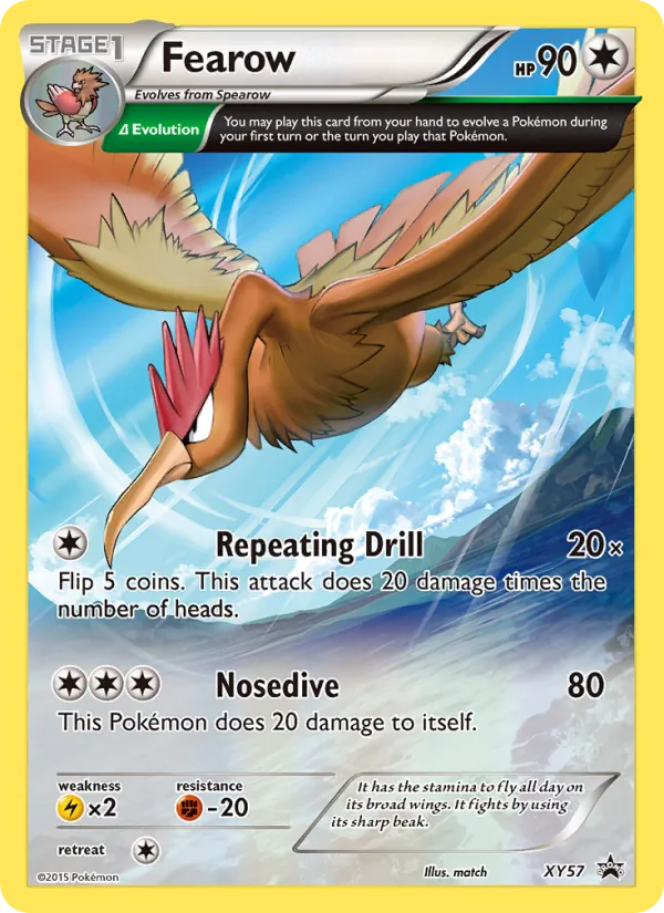 Fearow #XY57 – XY Black Star Promos card