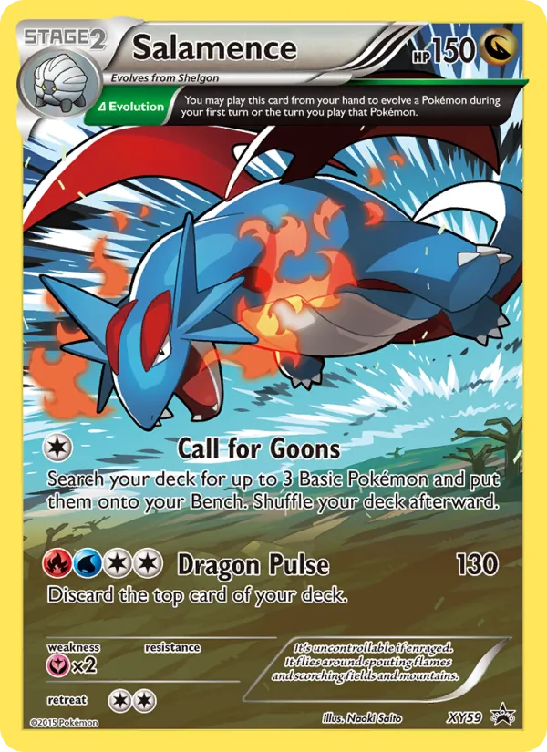Salamence #XY59 – XY Black Star Promos card