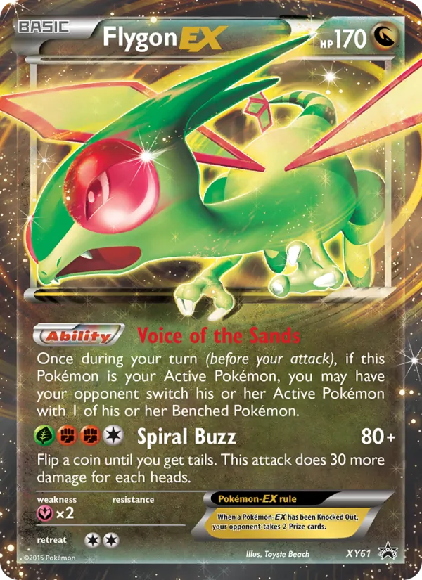 Flygon EX #XY61 – XY Black Star Promos card