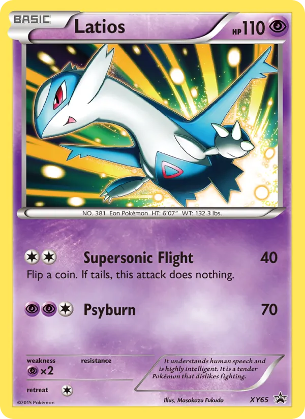 Latios #XY65 – XY Black Star Promos card