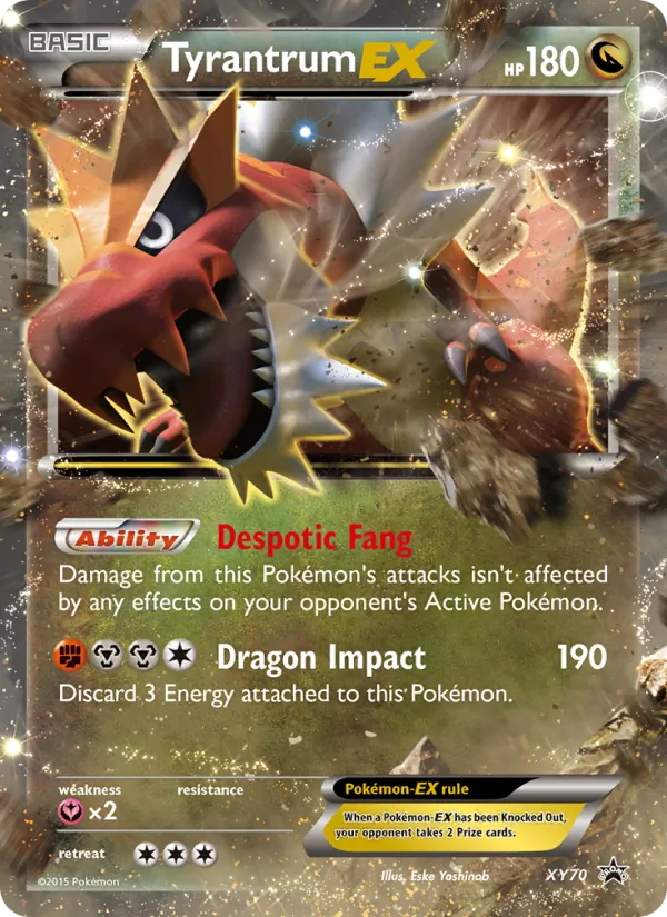 Tyrantrum EX #XY70 – XY Black Star Promos card