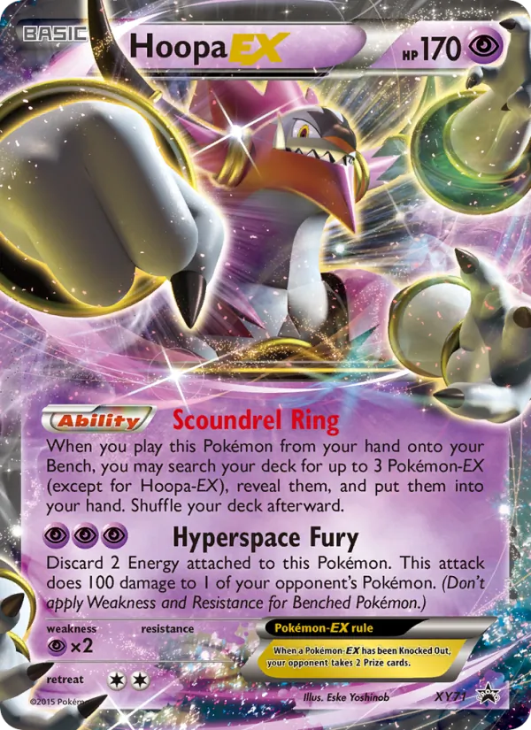 Hoopa EX #XY71 – XY Black Star Promos card