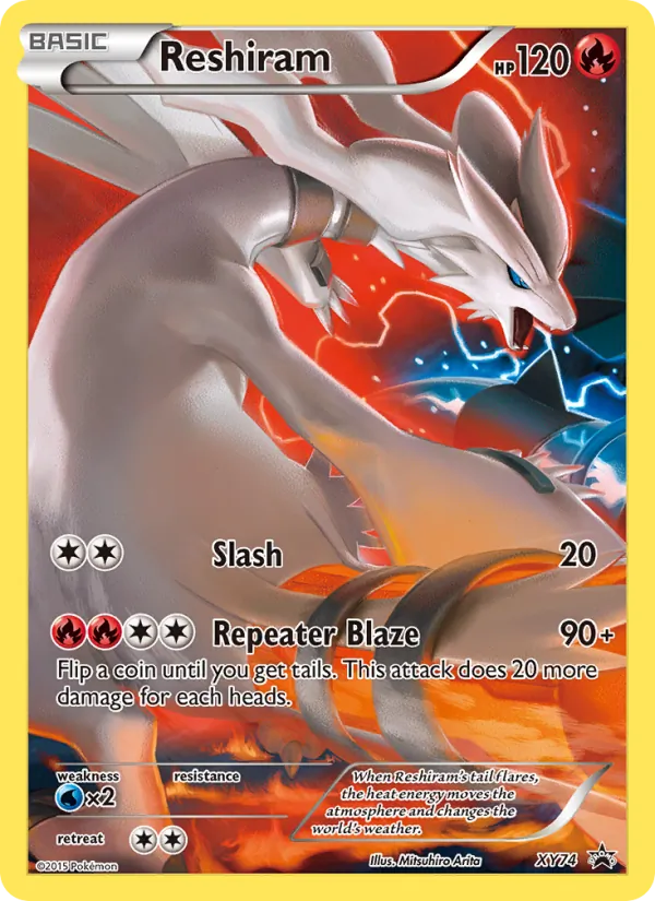 Reshiram #XY74 – XY Black Star Promos card