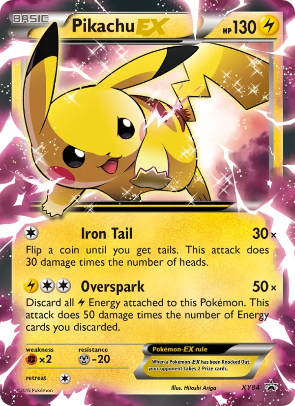 Pikachu EX #XY84 – XY Black Star Promos card