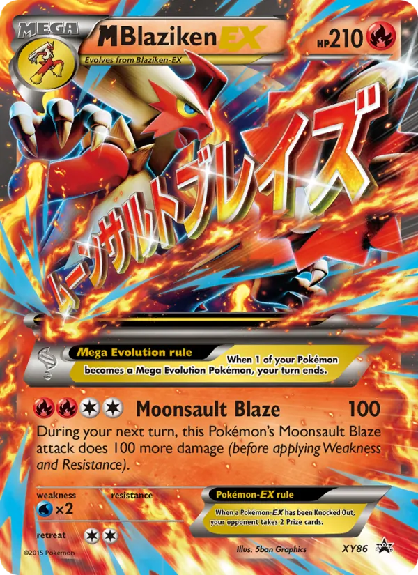 M Blaziken EX #XY86 – XY Black Star Promos card