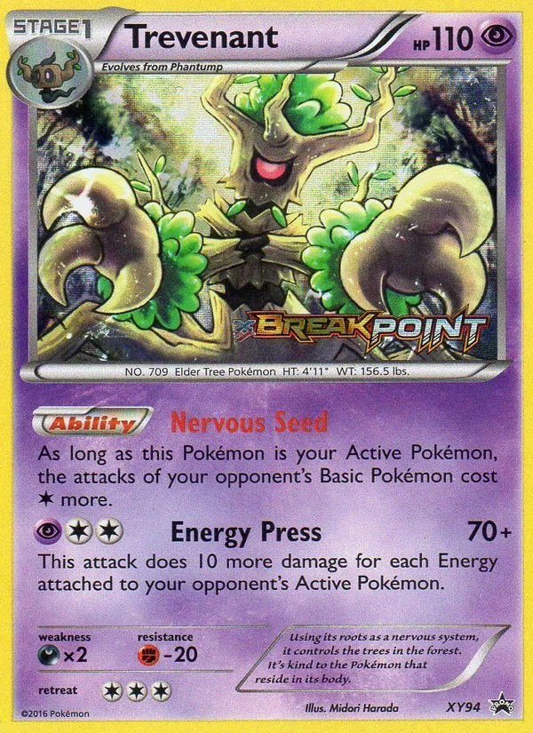 Trevenant #XY94 – XY Black Star Promos card