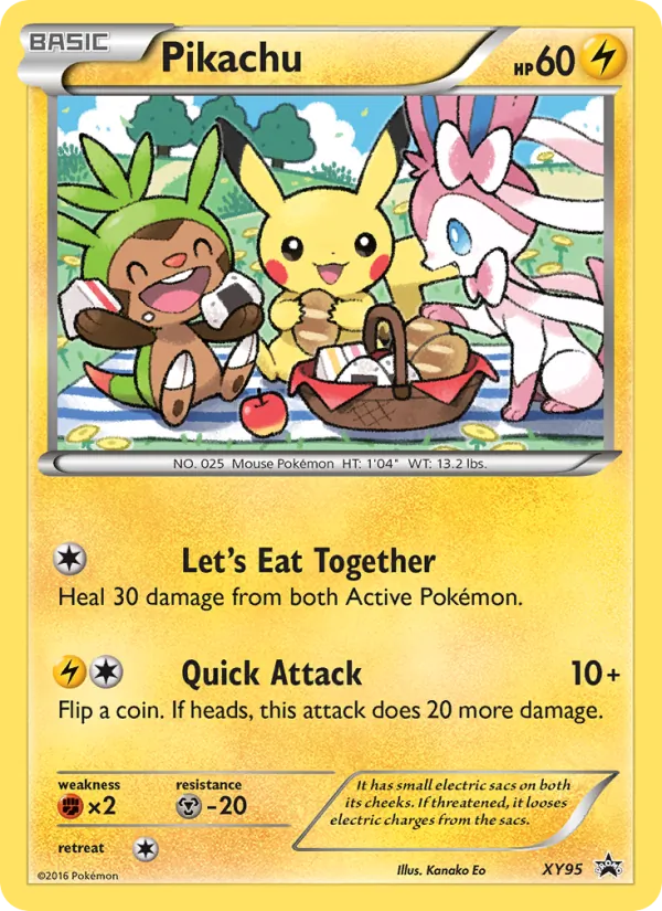 Pikachu #XY95 – XY Black Star Promos card
