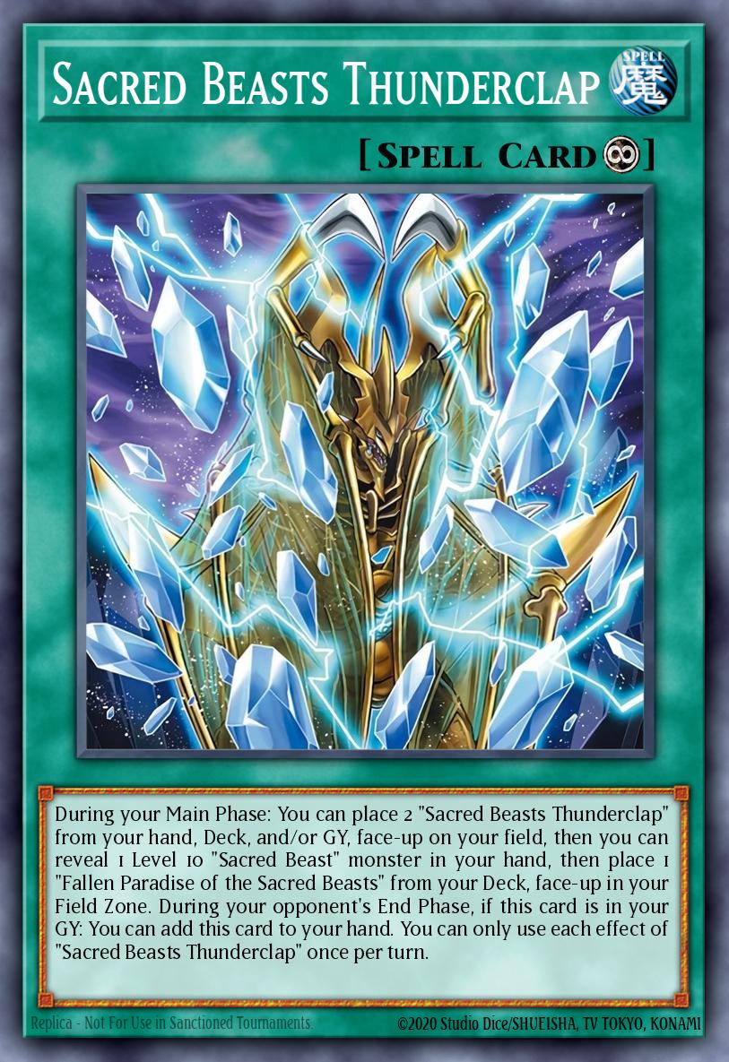 Sacred Beasts Thunderclap #CORI-EN049 – Chaos Origins card