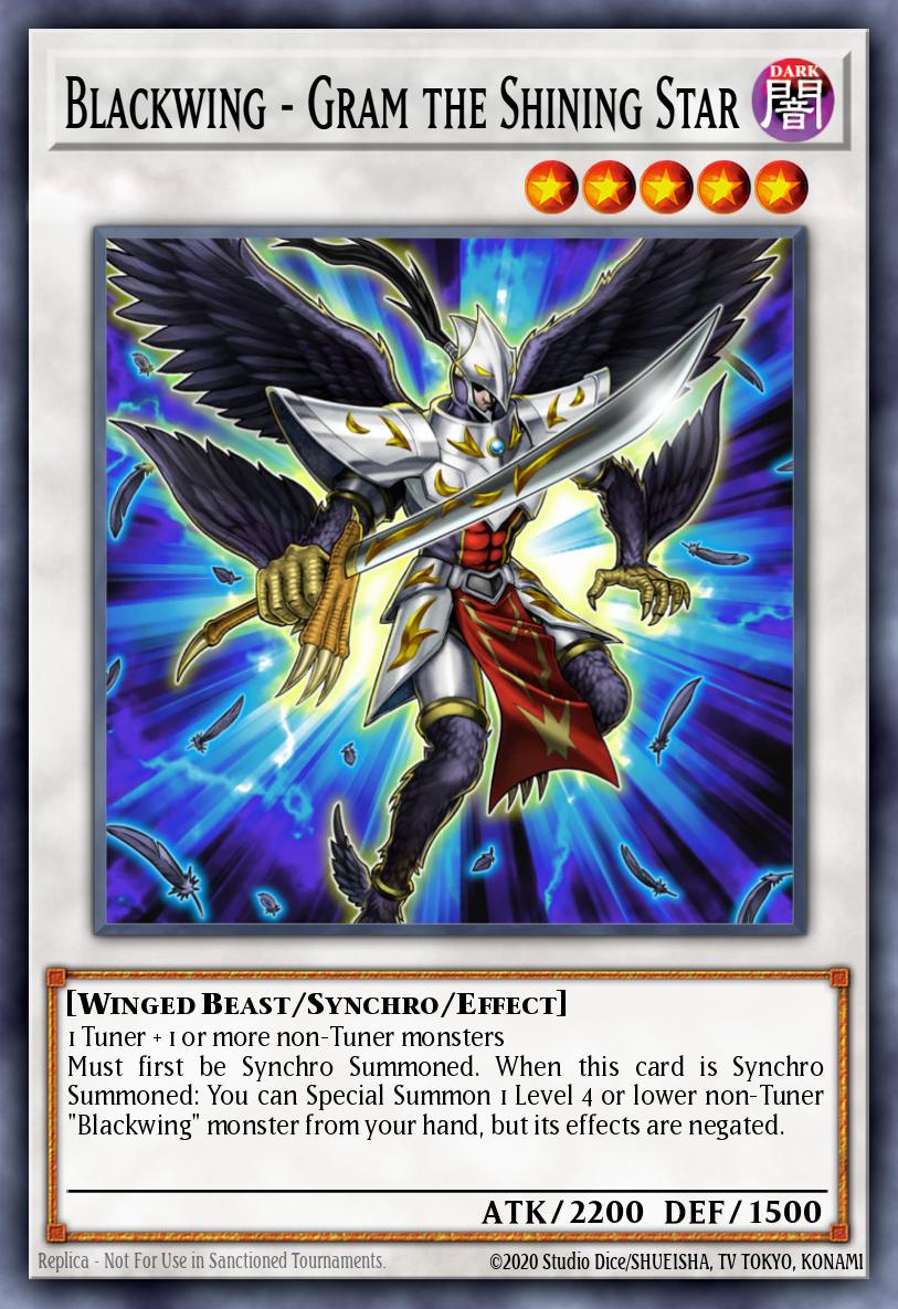 Blackwing - Gram the Shining Star #YF04-EN001 – Yu-Gi-Oh! 5D's Volume 4 promotional card card