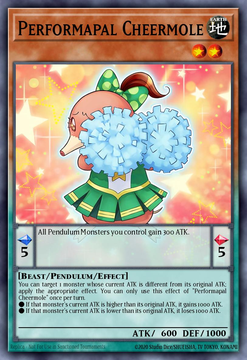 Performapal Cheermole #NECH-EN001 – The New Challengers card