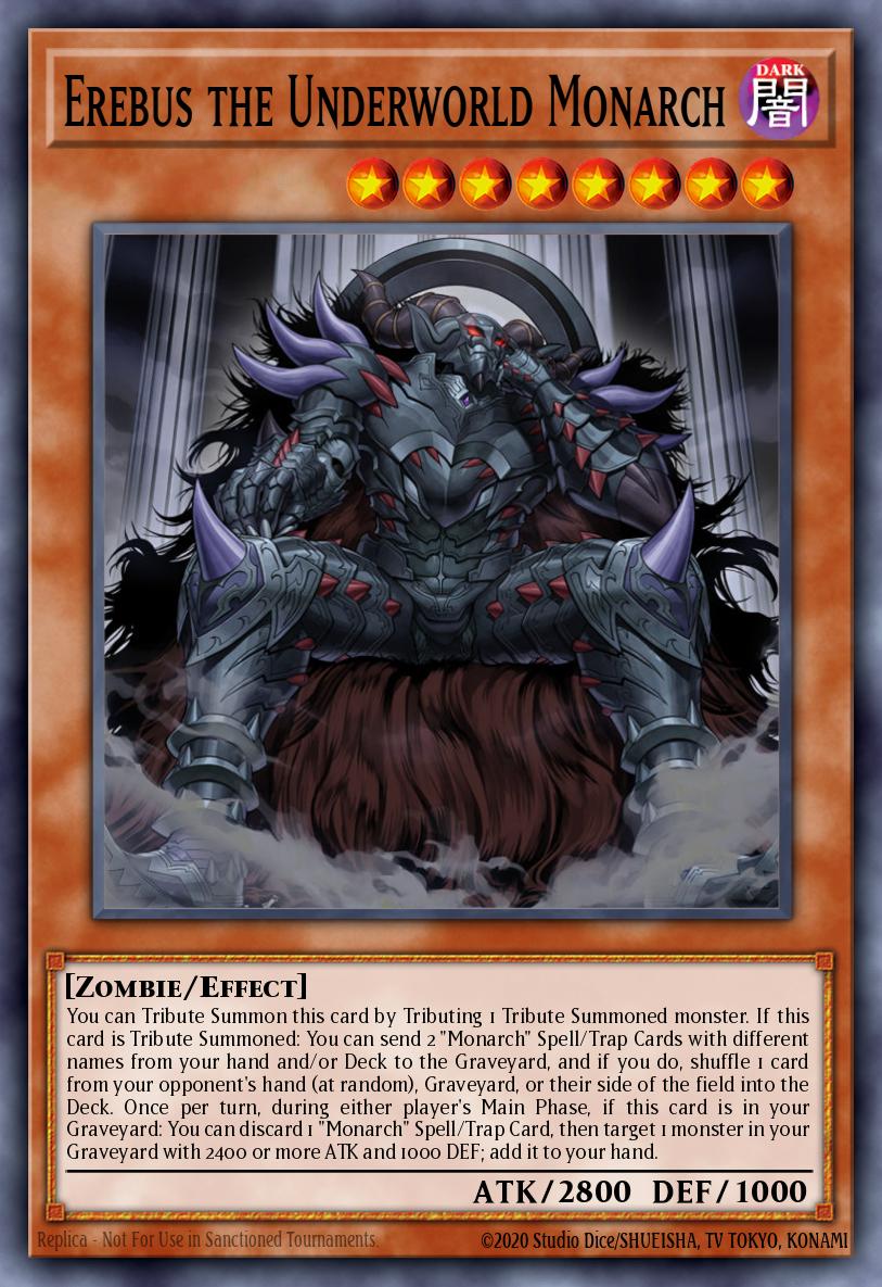 Erebus the Underworld Monarch #SR01-EN001 – Emperor of Darkness Structure Deck card