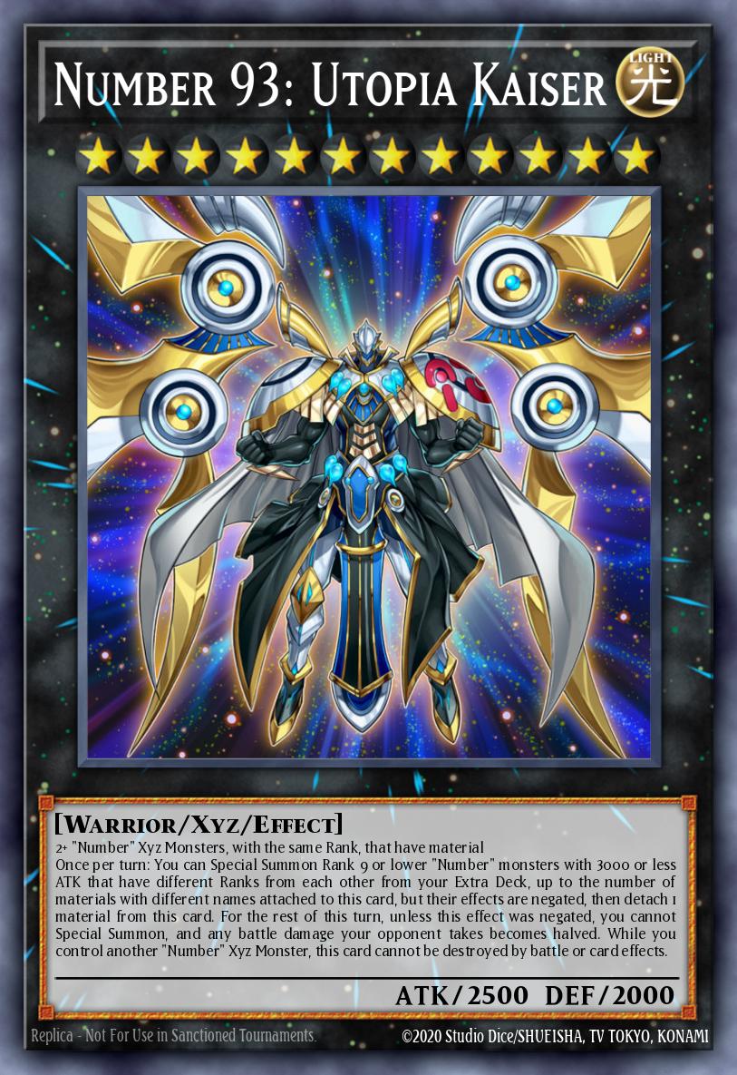Number 93: Utopia Kaiser #YCSW-EN009 – Yu-Gi-Oh! Championship Series 2016 Prize Card card