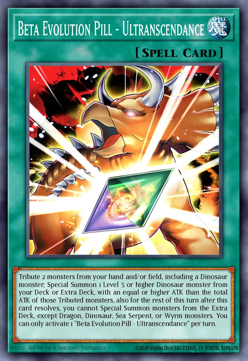 Beta Evolution Pill - Ultranscendance #DUNE-EN063 – Duelist Nexus card