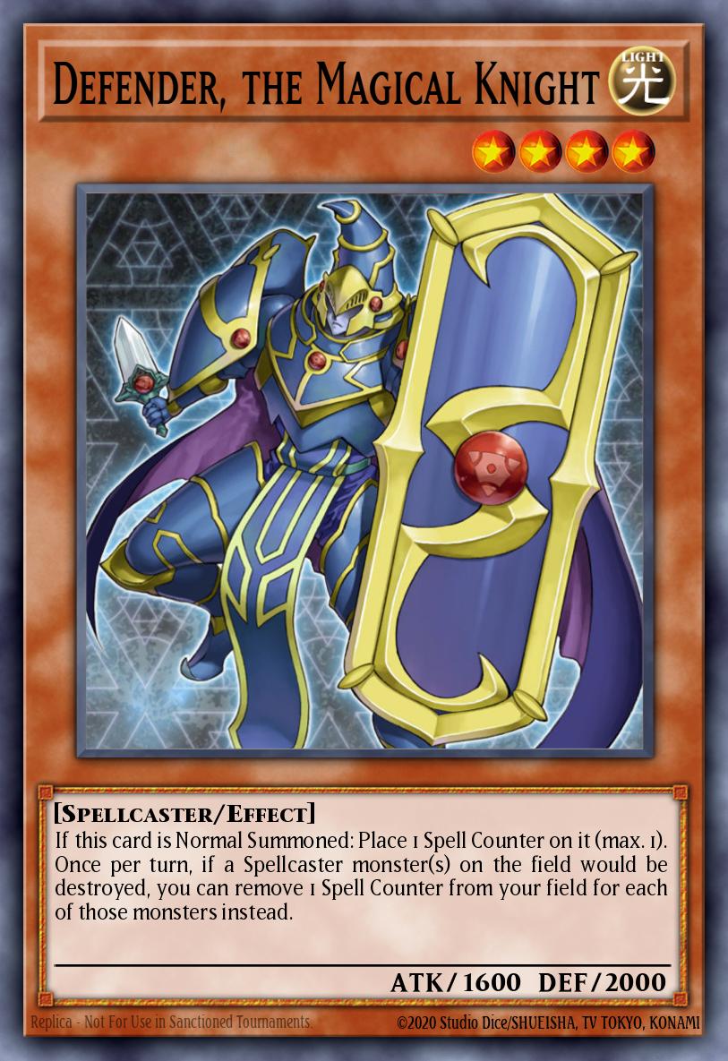Defender, the Magical Knight #SDSC-EN003 – Spellcaster's Command Structure Deck card