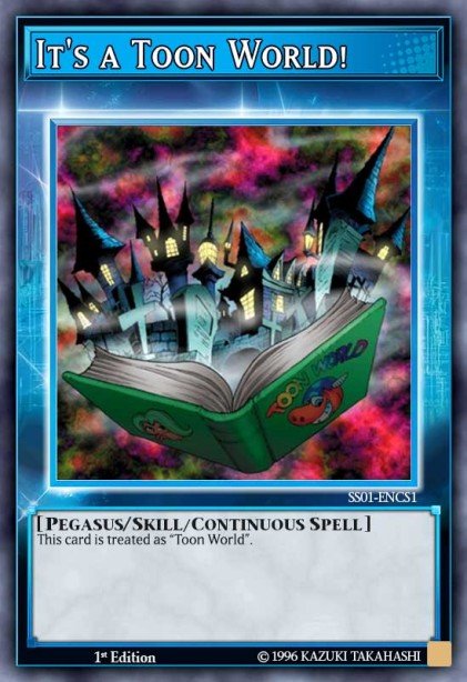 It's a Toon World! #SS01-ENCS1 – Speed Duel Starter Decks: Destiny Masters card