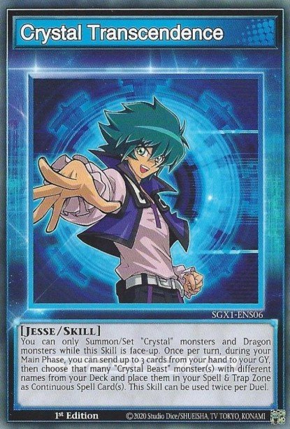 Crystal Transcendence #SGX1-ENS06 – Speed Duel GX: Duel Academy Box card