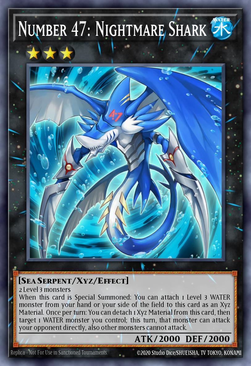 Number 47: Nightmare Shark #YZ04-EN001 – Yu-Gi-Oh! ZEXAL Volume 4 promotional card card