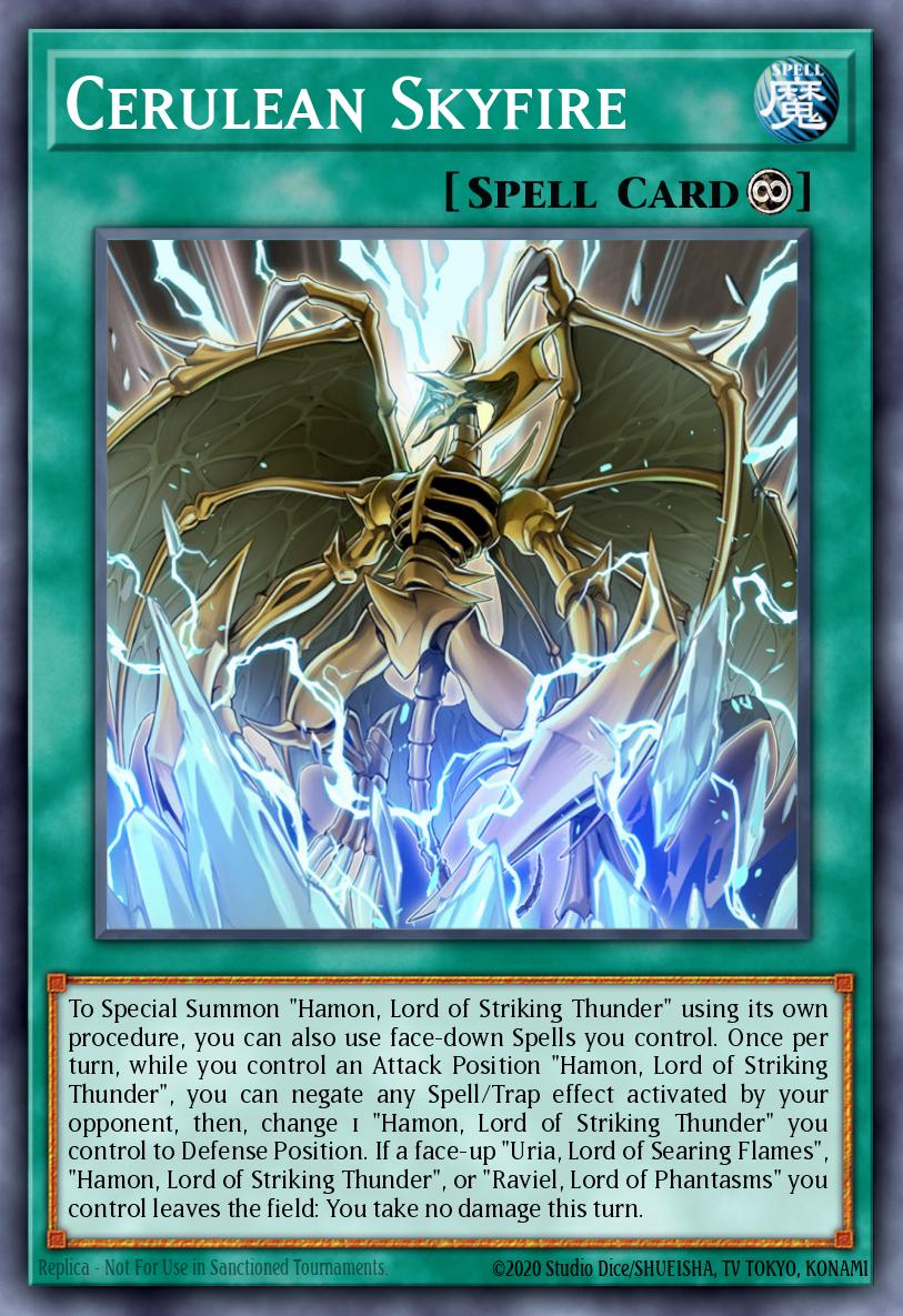 Cerulean Skyfire #SDSA-EN019 – Structure Deck: Sacred Beasts card