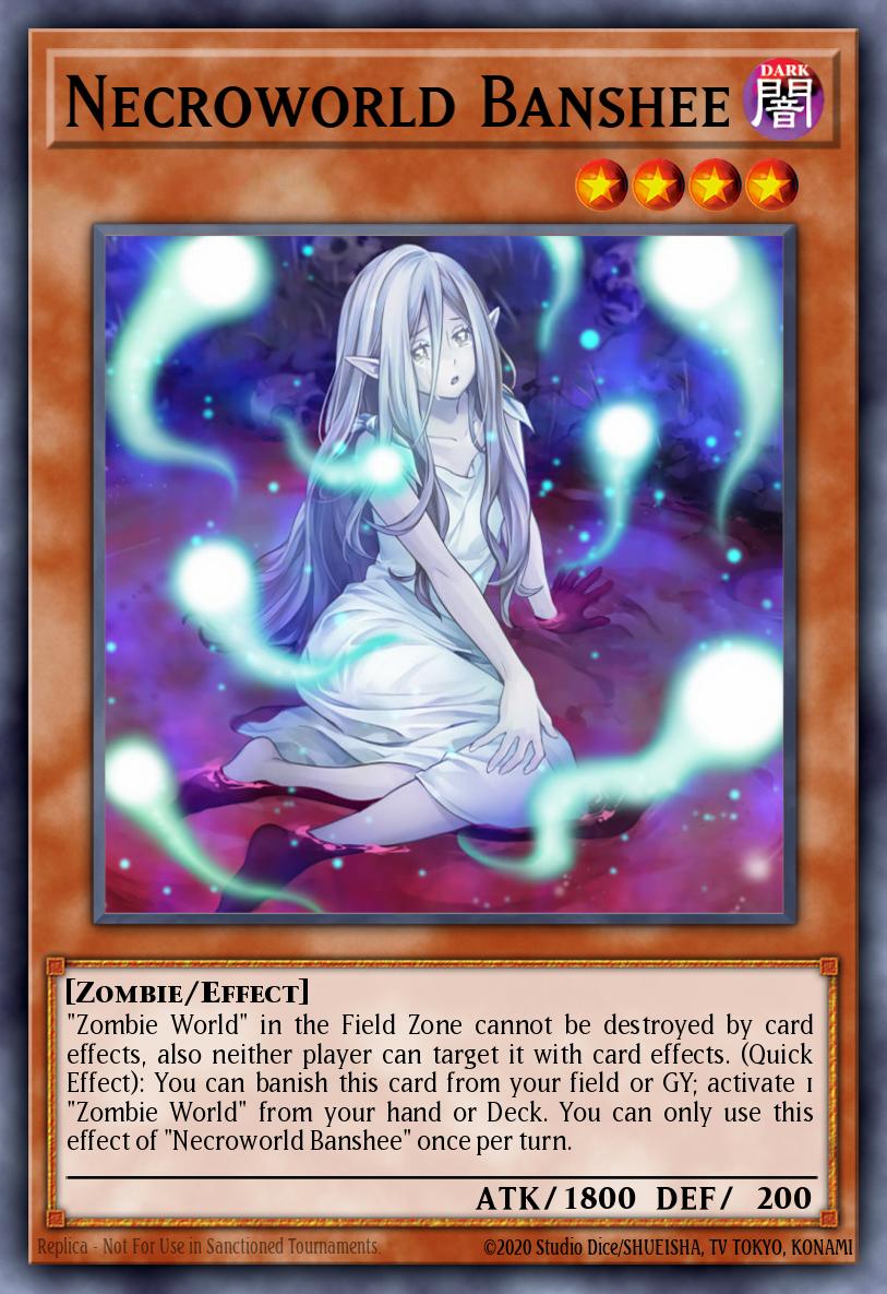 Necroworld Banshee #SR07-EN002 – Structure Deck: Zombie Horde card