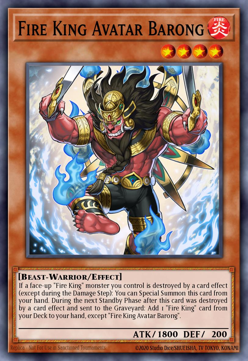 Fire King Avatar Barong #SDOK-EN002 – Onslaught of the Fire Kings Structure Deck card