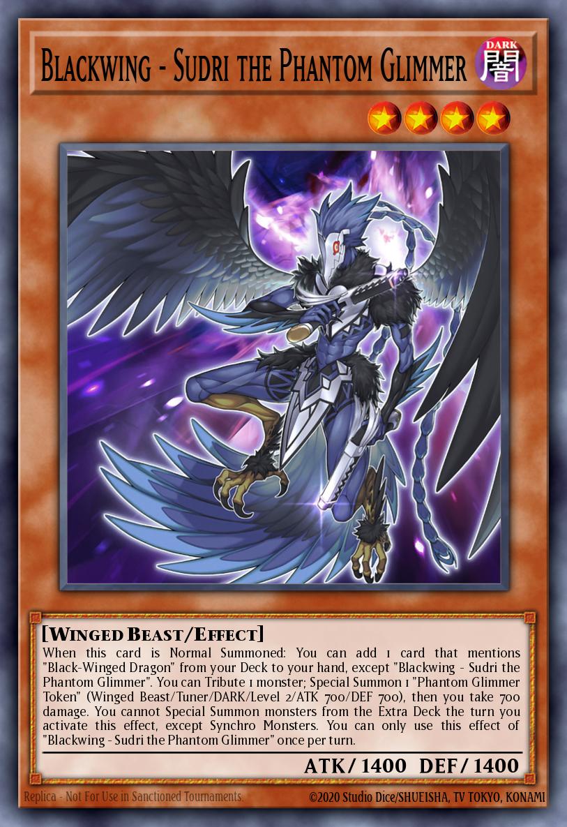Blackwing - Sudri the Phantom Glimmer #DABL-EN004 – Darkwing Blast card