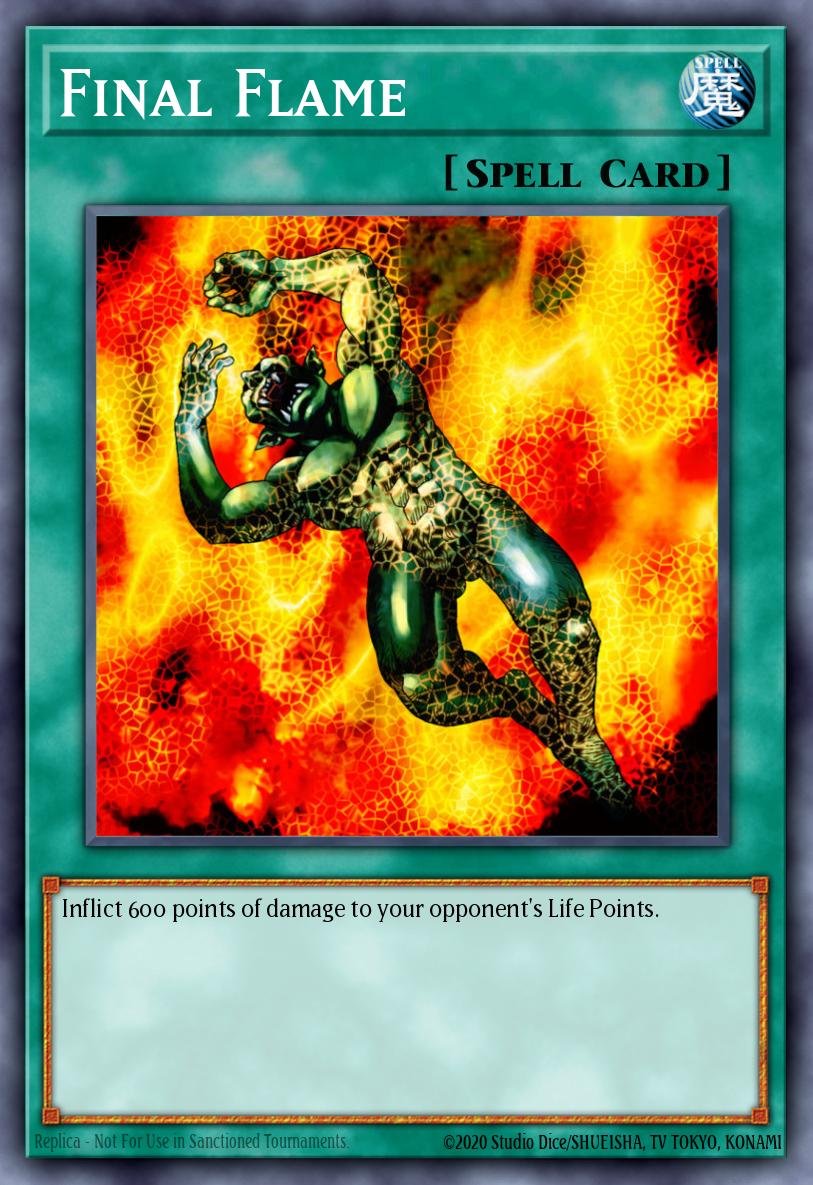 Final Flame #LOB-EN100 – Legend of Blue Eyes White Dragon card