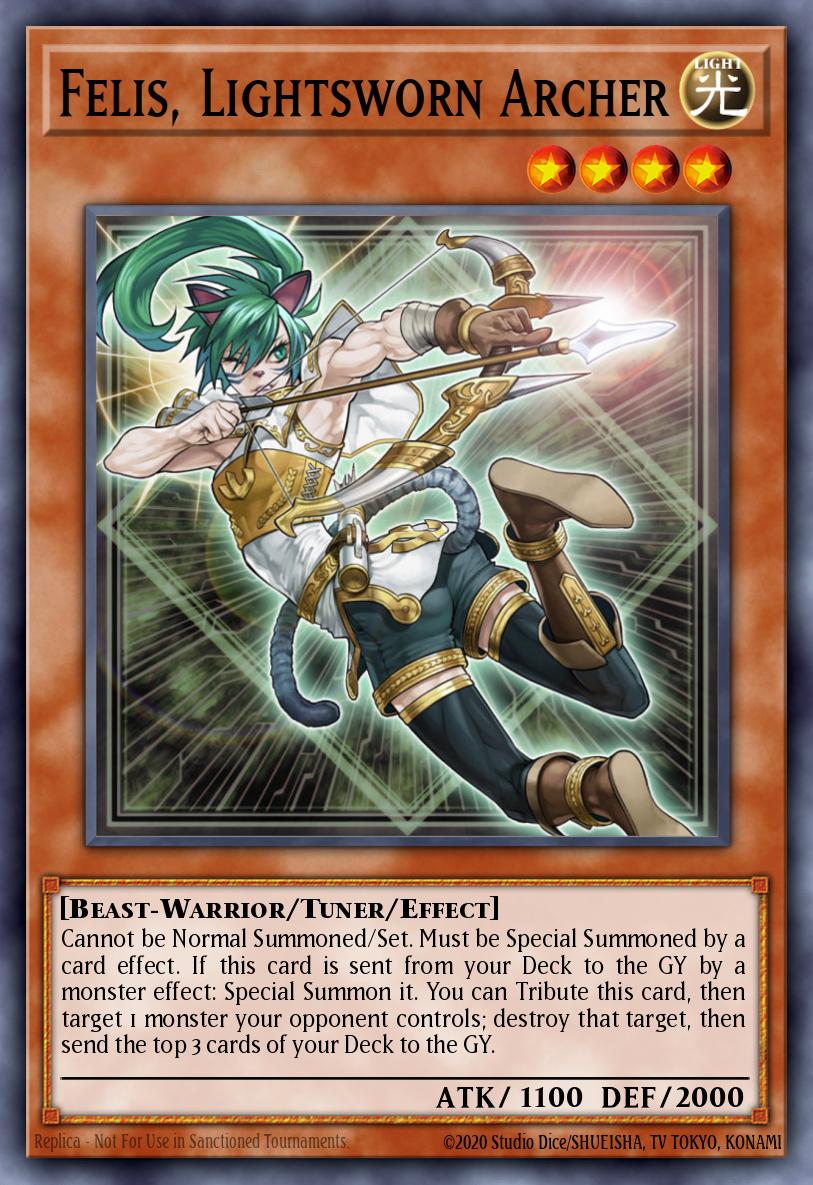Felis, Lightsworn Archer #DUEA-EN095 – Duelist Alliance card