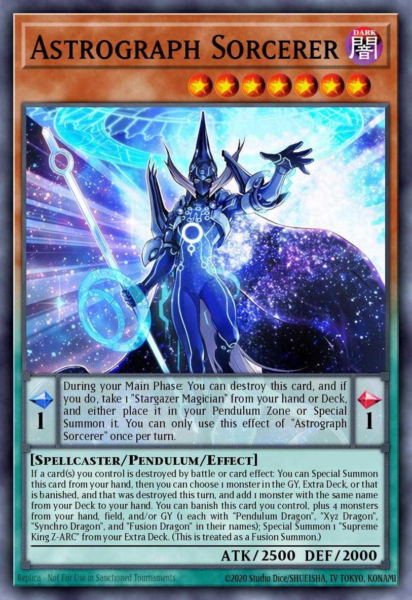 Astrograph Sorcerer #PEVO-EN001 – Pendulum Evolution card