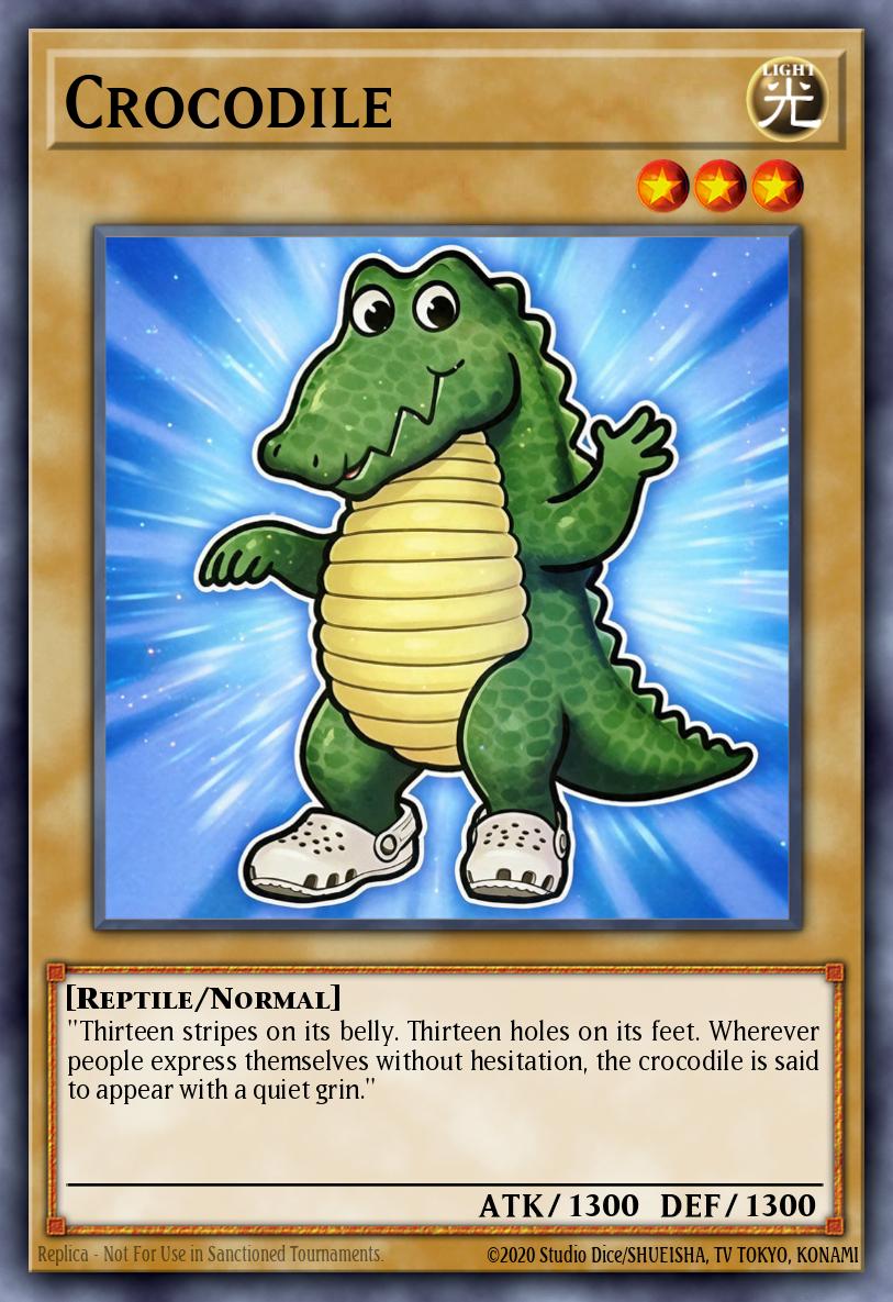 Crocodile #CRC1-EN001 – Crocs collaboration card card