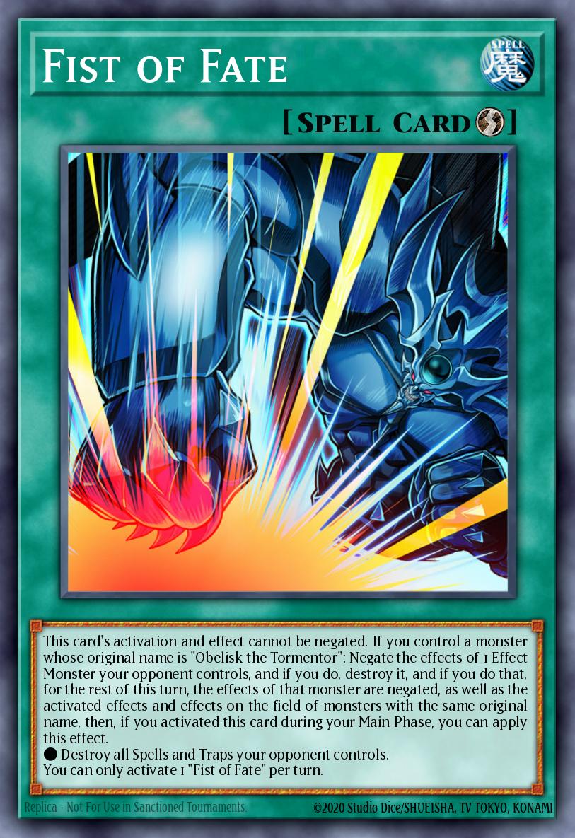 Fist of Fate #EGO1-EN003 – Egyptian God Deck: Obelisk the Tormentor card
