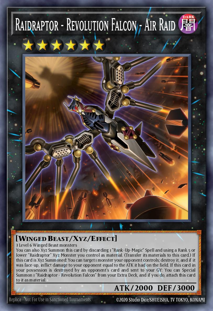Raidraptor - Revolution Falcon - Air Raid #ROTD-EN095 – Rise of the Duelist card