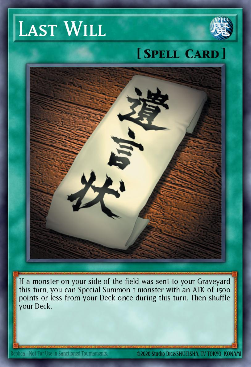 Last Will #SDY-039 – Starter Deck: Yugi card