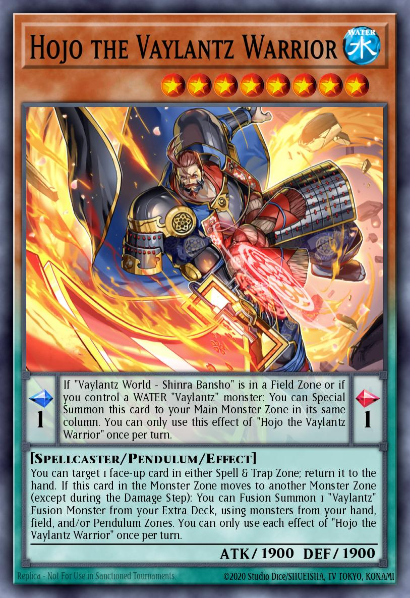 Hojo the Vaylantz Warrior #TAMA-EN004 – Tactical Masters card