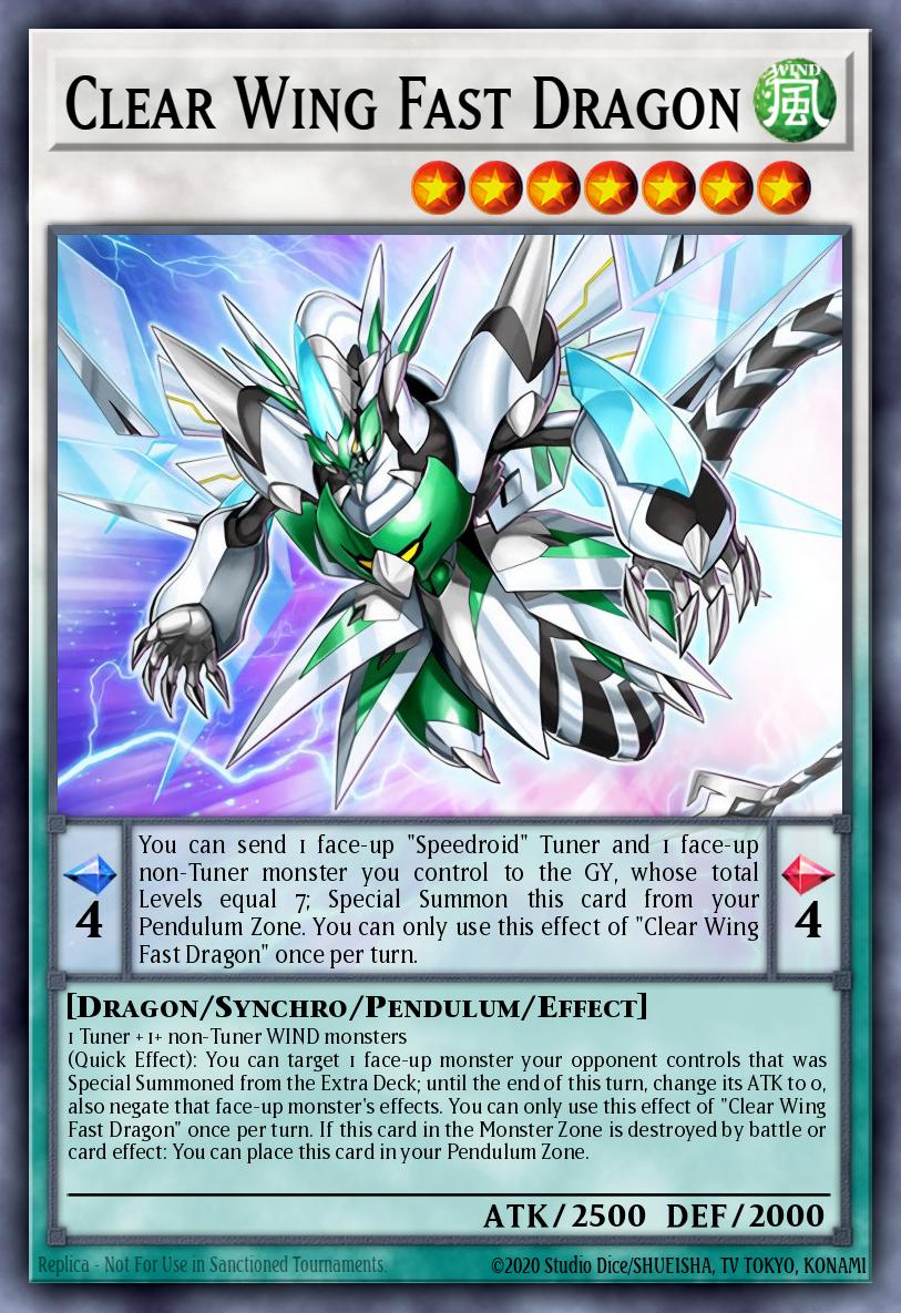 Clear Wing Fast Dragon #YA02-EN001 – Yu-Gi-Oh! ARC-V Volume 2 promotional card card
