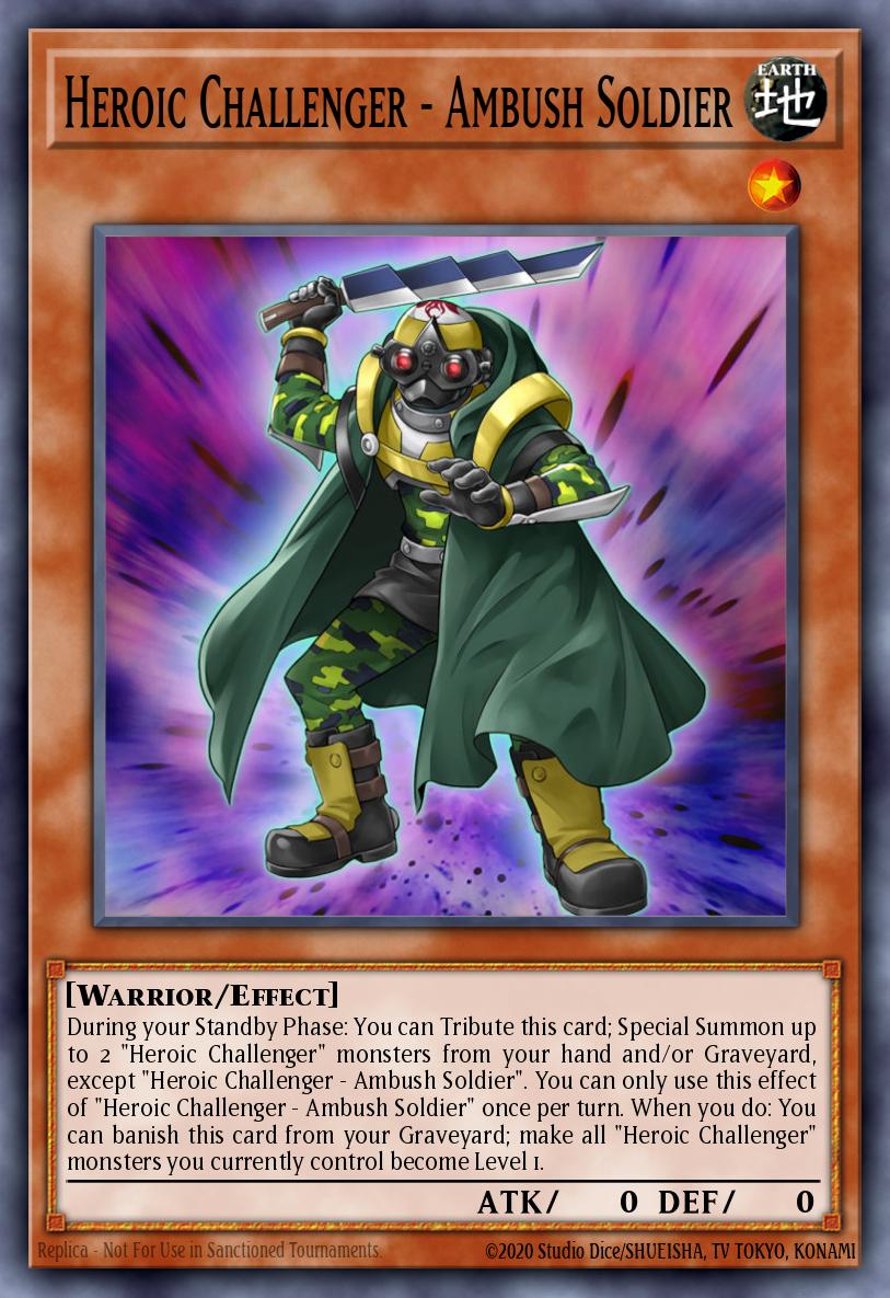 Heroic Challenger - Ambush Soldier #NUMH-EN010 – Number Hunters card